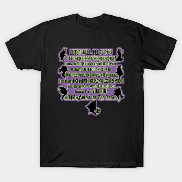 Villains Oath T-Shirt by CircleOfVillains